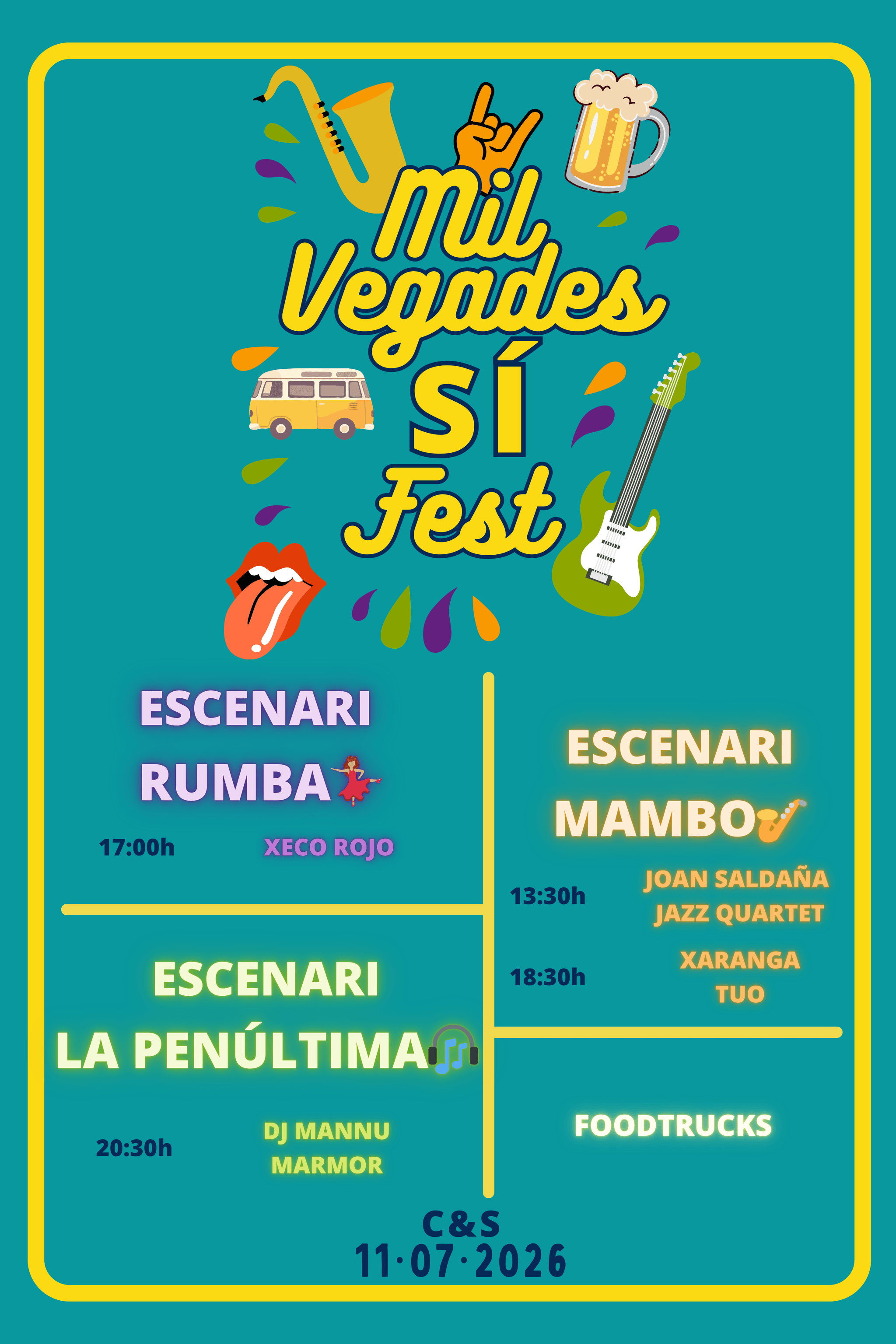 Cartell Mil Vegades Sí Fest